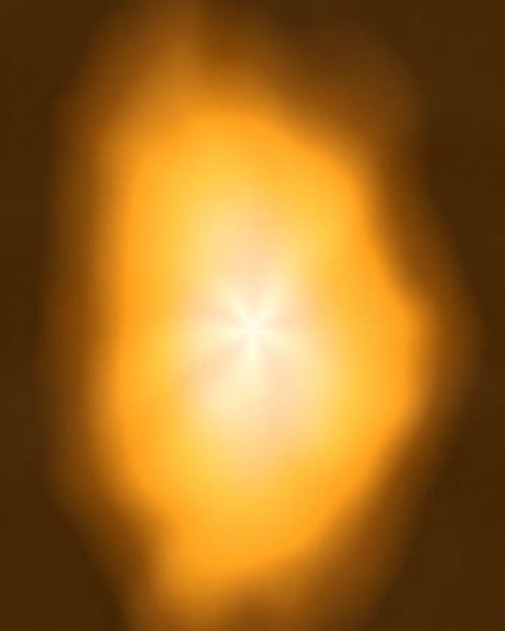 Decorative Amber aura-gradient artwork