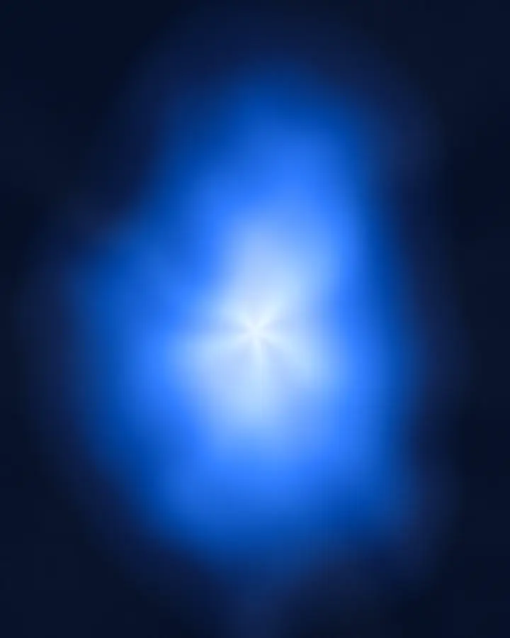Decorative Cobalt aura-gradient artwork