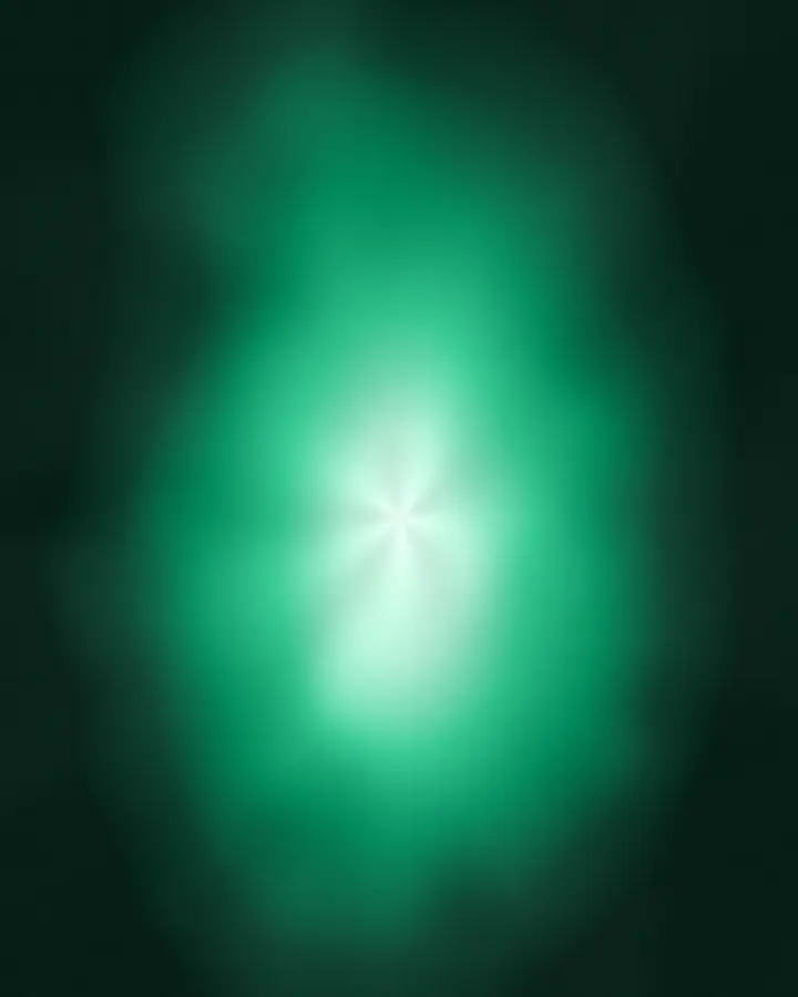Decorative Emerald aura-gradient artwork